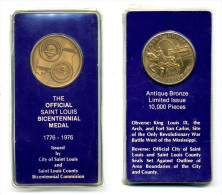 Medaille Du Bicentennairede Saint-Louis - Altri & Non Classificati