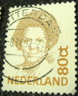 Netherlands 1991 Queen Beatrix 80c - Used - Oblitérés