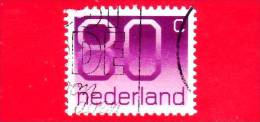 OLANDA - 1991 - Numero - Figure - Tipo 'Crouwel' - 80 - Oblitérés