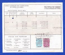 GRÉMIO CONCELHOIO DOS COMERCIANTES DE CARNES DE LISBOA -- 4$00 + 0$90 - Lettres & Documents