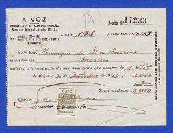 A VOZ, REDACÇÃO E ADMINISTRAÇÃO, LISBOA -- 31 DE OUTUBRO DE 1940 - Storia Postale