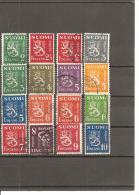 Finlandia-Finland Nº Yvert  288-302B (usado) (o) (301 Defectuoso) - Used Stamps