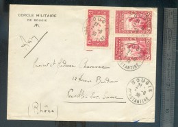 Enveloppe Algérie 1938 "cercle Militaire De BOUGIE" - Cartas & Documentos