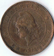 Un  Centavos   Argentina   1890    (  Bords Piece   Avec Petits Coups ) - Argentine