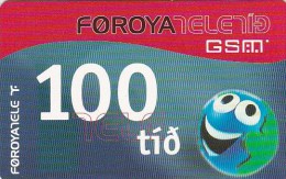 Faroe Islands, 100 Kr, Funny ´Face´, 2 Scans,    01.04.2006 - Färöer I.