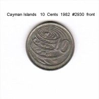 CAYMAN ISLANDS    10  CENTS  1982  (KM # 3) - Cayman (Isole)