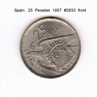 SPAIN    25  PESETAS  1957  (KM # 787) - 25 Peseta