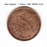 NEW ZEALAND    1  PENNY  1940  (KM # 13) - Nouvelle-Zélande