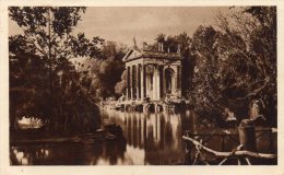 1928  CARTOLINA   CON ANNULLO ROMA -  VILLA BORGHESE - Parchi & Giardini