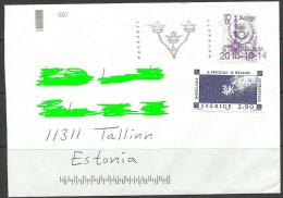 SWEDEN Schweden Cover To Estonia Estland 2013 - Cartas & Documentos