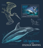 Central African Republic. 2013 Dolphins And Birds. (404b) - Dolphins