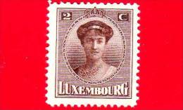 LUSSEMBURGO - 1921 - Granduchessa Charlotte - 2 - 1921-27 Charlotte De Face