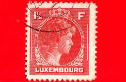 LUSSEMBURGO - Usato - 1946 - Profilo Della Granduchessa Charlotte (rivolto Verso Destra) - 1 ½ Fr - 1944 Charlotte De Perfíl Derecho