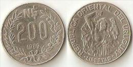 Uruguay  200 Pesos 1989 - Uruguay
