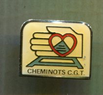 Pin´s Pins - Cheminots CGT - Syndicats - TGV