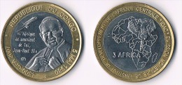 Congo  4500CFA 2007-bimetal - Congo (République Démocratique 1998)