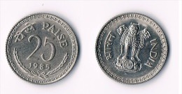 INDIA 25 Paisa 1985 - Inde