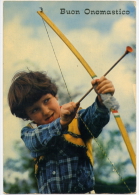 Augurale Tiro Con L´ Arco Bambini Anni ´70 - Archery