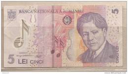 Romania - Banconota Circolata Da 5 Lei In Polimero P-118a.1 - 2005 #19 - Roumanie