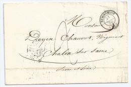 MP REMIREMONT VOSGES POUR CHALON SUR SAONE / 21 AVRIL 1850 - 1849-1876: Classic Period
