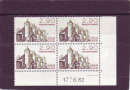 N° 2232 - 2,90F Chateau De LA RIPAILLE - Tirage Du 28.7.82 Au 17.8.82 - Dernier Jour - (1 Trait) - 1980-1989