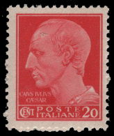 Italia - 20 C. Carminio - Emissione Di Novara (senza Filigrana) - 1945/46 - Mint/hinged