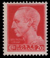 Italia - 20 C. Carminio (n° 529) - Emissione Di Roma (con Filigrana) - 1945 - Ungebraucht