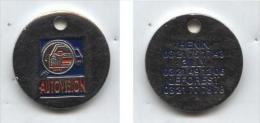 Jeton De Caddie Autovision Hénin Billy Leforest (vue Recto-verso) - Trolley Token/Shopping Trolley Chip