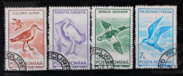 Lot Série 4 Timbres Stamps Animaux Oiseaux Cigogne Romana Roumanie 1991 Parfait Etat - Storchenvögel