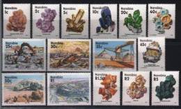 NAMIBIE Mineraux, Fossiles Yvert N° 640/54  ** MNH, Neuf Sans Charniere - Minerali