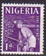 NIGERIA  Mineraux, Mines, Mineurs (Yvert N° 98)  * Obliteré - Minerales