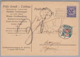Heimat BE Langnau 1924-09-08 Taxierter Beleg Aus Cottbus DE - Portomarken