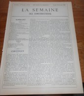 La Semaine Des Constructeurs. N°18.  29  Octobre 1887.Hôtel Particulier, Rue De Tilsit à Paris. Cathédrale De Clermont-F - Magazines - Before 1900