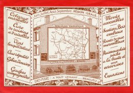 Delcampe - BEAUJEU CARTE PUBLICITAIRE DU SYNDICAT D INITIATIVE PLACE CLEMENTINE CARTE EN TRES BON ETAT - Beaujeu