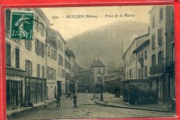 Delcampe - BEAUJEU PLACE DE LA MAIRIE RESTAURANT CAFE DU SIECLE CARTE EN BON ETAT - Beaujeu