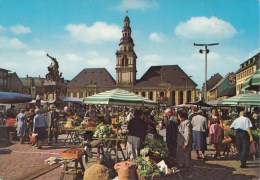 Delcampe - ZS43103 Mannheim Altes Rathaus Und Markt   2  Scans - Mannheim