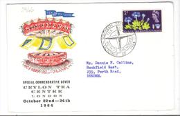 VER2946 - GRAN BRETAGNA 1964 , Stamp Fair Ceylon Tea Centre London - Storia Postale