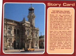 (110) Australia - Story Card -  Broken Hill Town Hall - Broken Hill