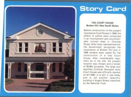 (110) Australia - Story Card -  Broken Hill Court House - Broken Hill