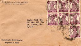 India Old Cover Mailed To USA - Cartas & Documentos