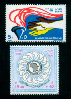 EGYPT / 1988 / OPPOSE RACIAL DISCRIMINATION  / ORGANIZATION OF AFRICAN UNITY / OAU / MAP / MNH / VF - Nuovi