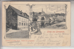 Delcampe - 7562 GERNSBACH, Gasthaus Zum Wilden Mann, 1902 - Gernsbach