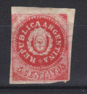 Argentine   Argentina   N° 5 D * (1862) Sans Gomme - Nuevos