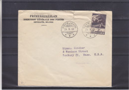 Volcans - Hekla - Islande - Lettre De 1949 ° - Expédié Vers Les Etats Unis - Brieven En Documenten