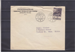 Volcans - Hekla - Islande - Lettre De 1949 ° - Expédié Vers Les Etats Unis - Cartas & Documentos