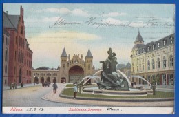 Deutschland; Hamburg Altona; Stuhlmann Brunnen; 1918 Feldpost - Altona