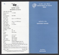 INDIA ,2002, Shantidev Ghose, (Doyen Of Rabindra Sangeet And Dance), Folder - Briefe U. Dokumente