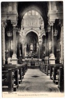 CP, 01, ARS, Intérieur De La Nouvelle Eglise D'ARS, Voyagé En 1917 - Ars-sur-Formans