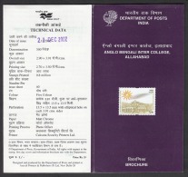 INDIA ,2002, Anglo Bengali Inter College, Allahabad, Folder - Brieven En Documenten