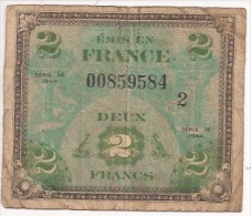 P928 - Billet émis En FRANCE 1944 - Deux Francs - - 1944 Flagge/Frankreich
